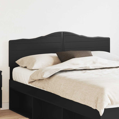 vidaXL Headboard Black Oak Engineered wood