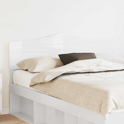 vidaXL Headboard Gloss White Engineered wood