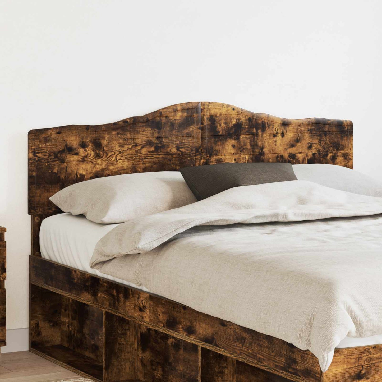 vidaXL Headboard Smoked Oak Engineered wood
