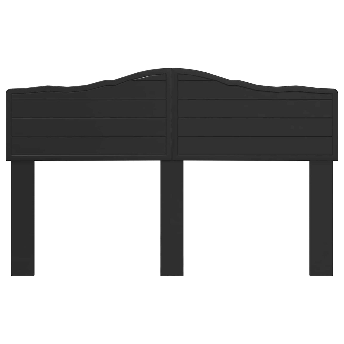 vidaXL Headboard Black Oak Engineered wood
