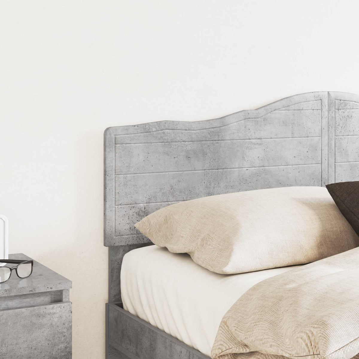 vidaXL Headboard Concrete Grey Engineered wood