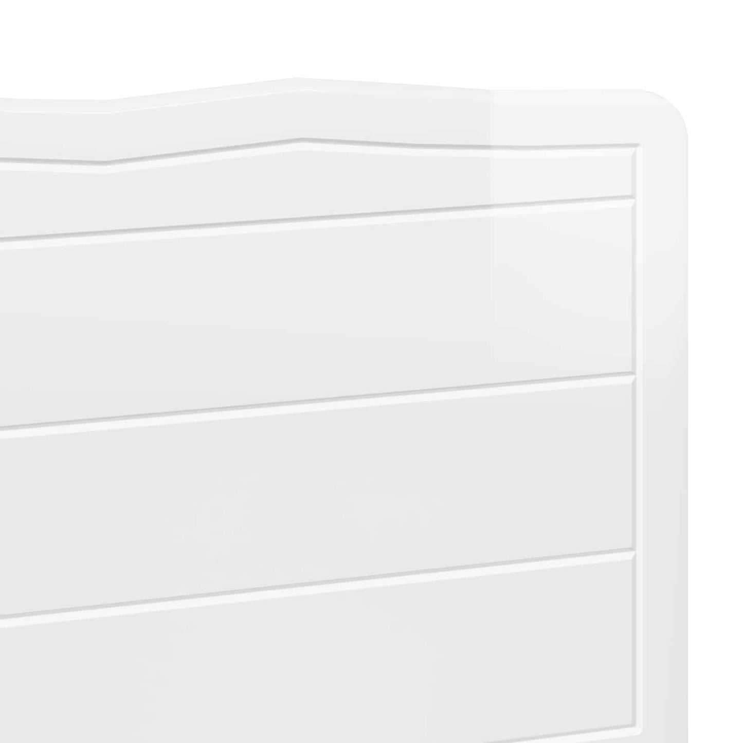vidaXL Headboard Gloss White Engineered wood