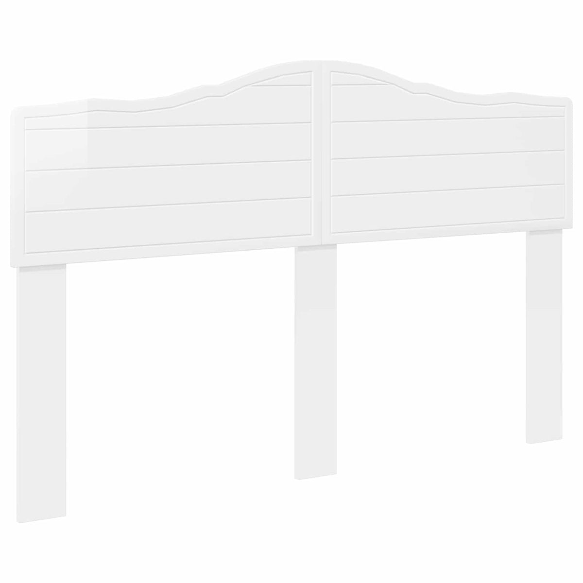 vidaXL Headboard Gloss White Engineered wood