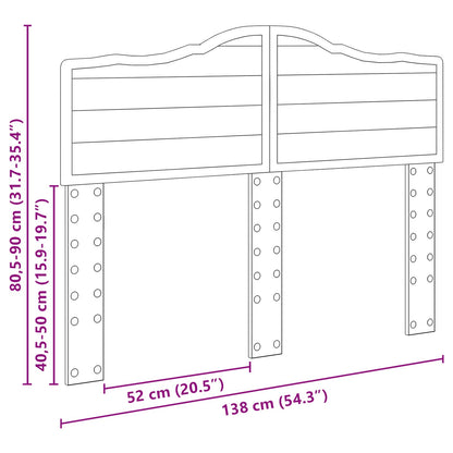 vidaXL Headboard Black Oak Engineered wood