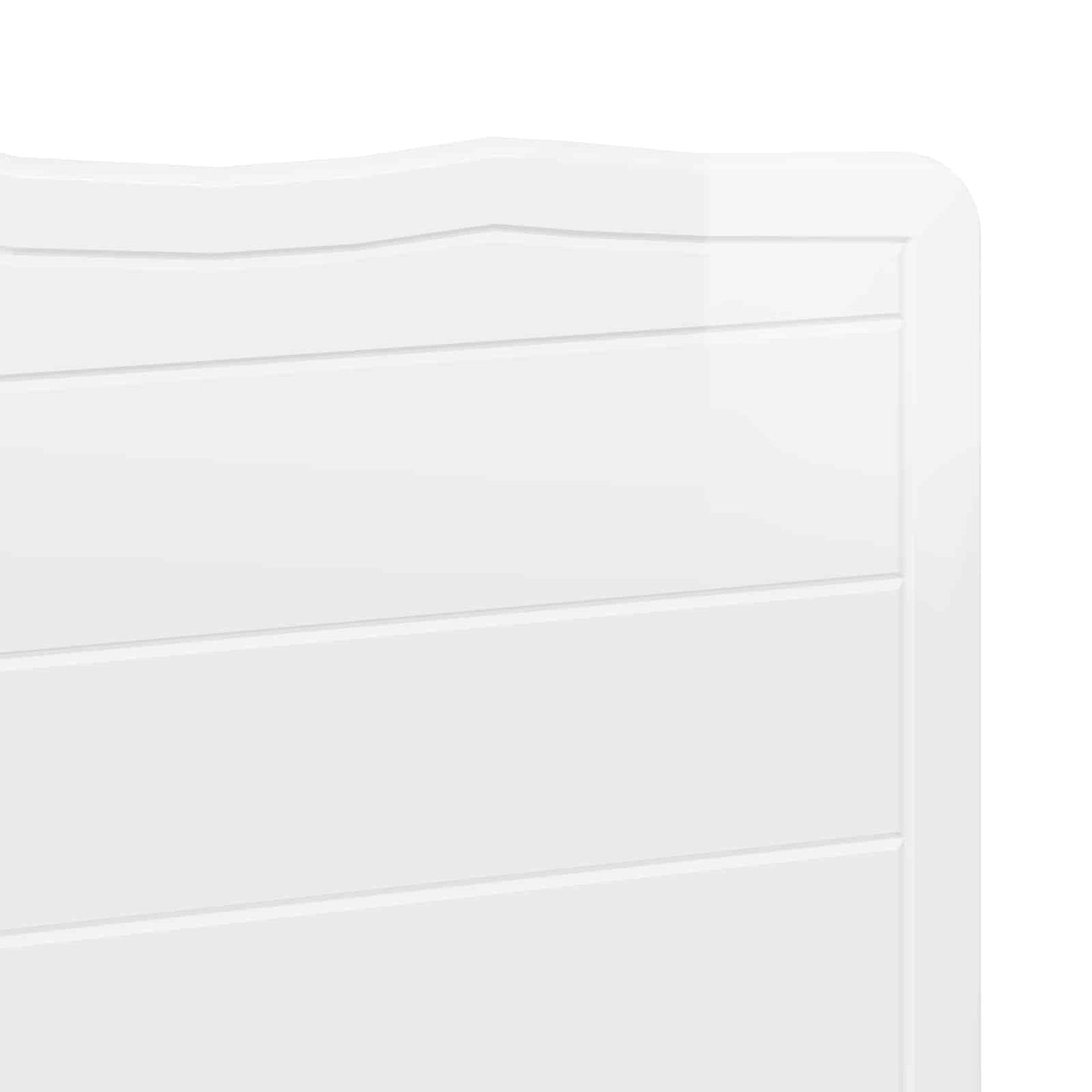 vidaXL Headboard Gloss White Engineered wood