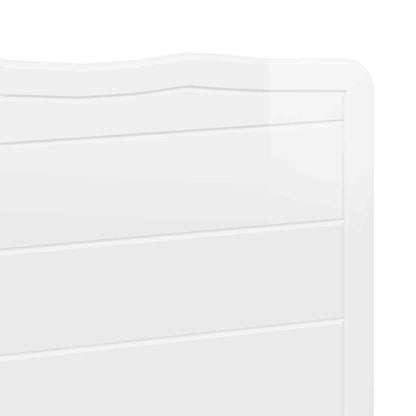 vidaXL Headboard Gloss White Engineered wood