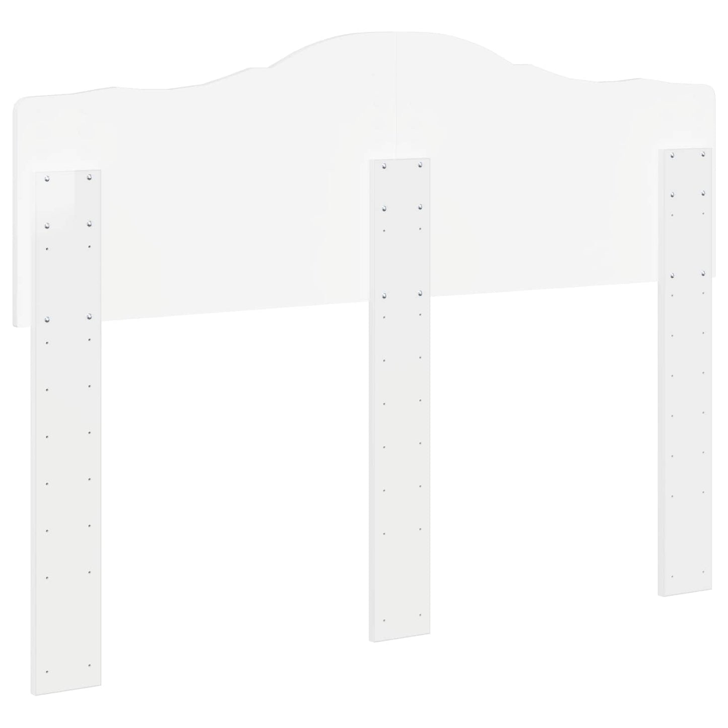 vidaXL Headboard Gloss White Engineered wood