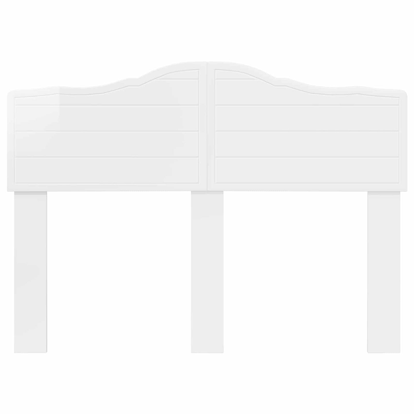 vidaXL Headboard Gloss White Engineered wood