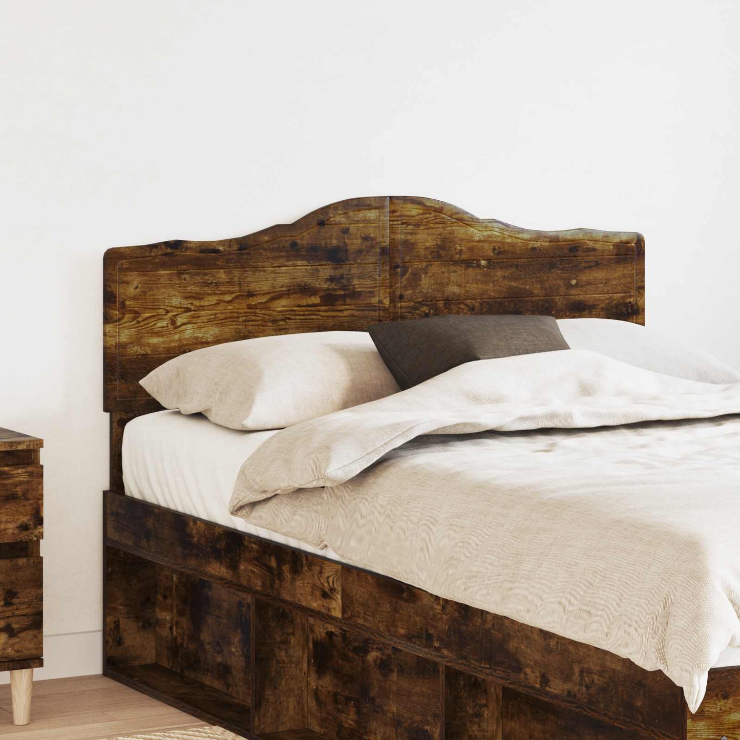 vidaXL Headboard Smoked Oak Engineered wood