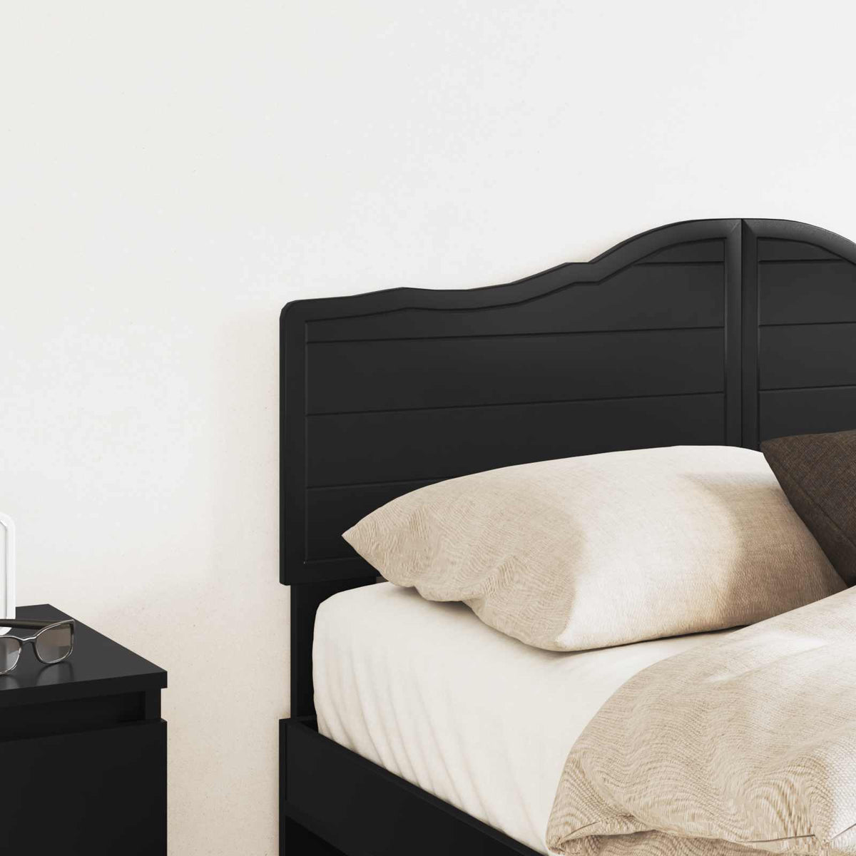 vidaXL Headboard Black Oak Engineered wood