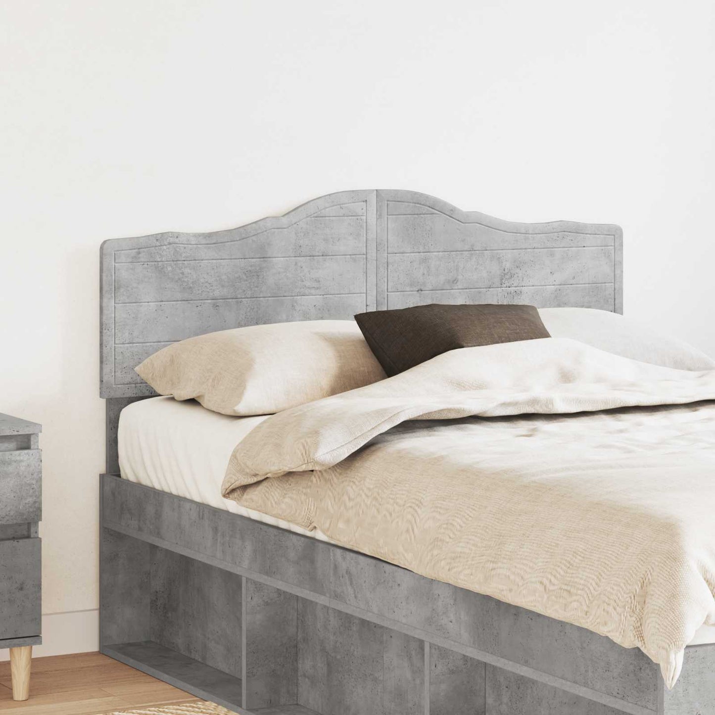 vidaXL Headboard Concrete Grey Engineered wood