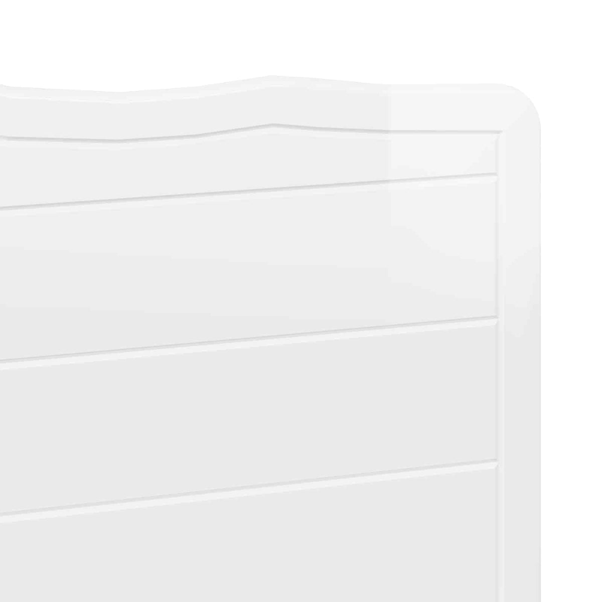 vidaXL Headboard Gloss White Engineered wood