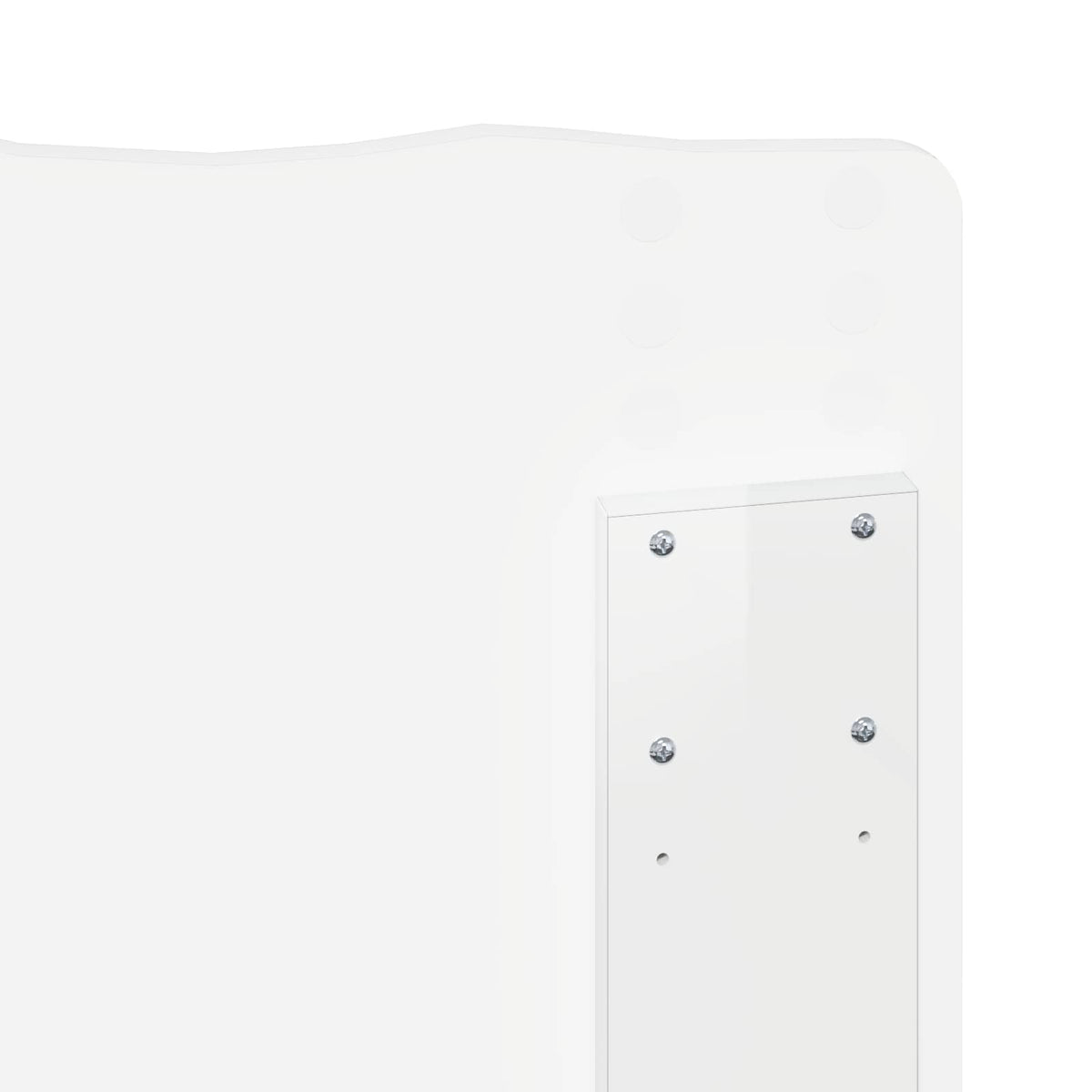 vidaXL Headboard Gloss White Engineered wood