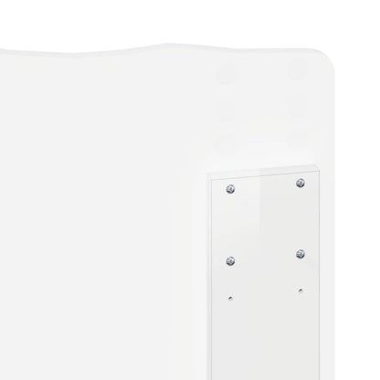 vidaXL Headboard Gloss White Engineered wood
