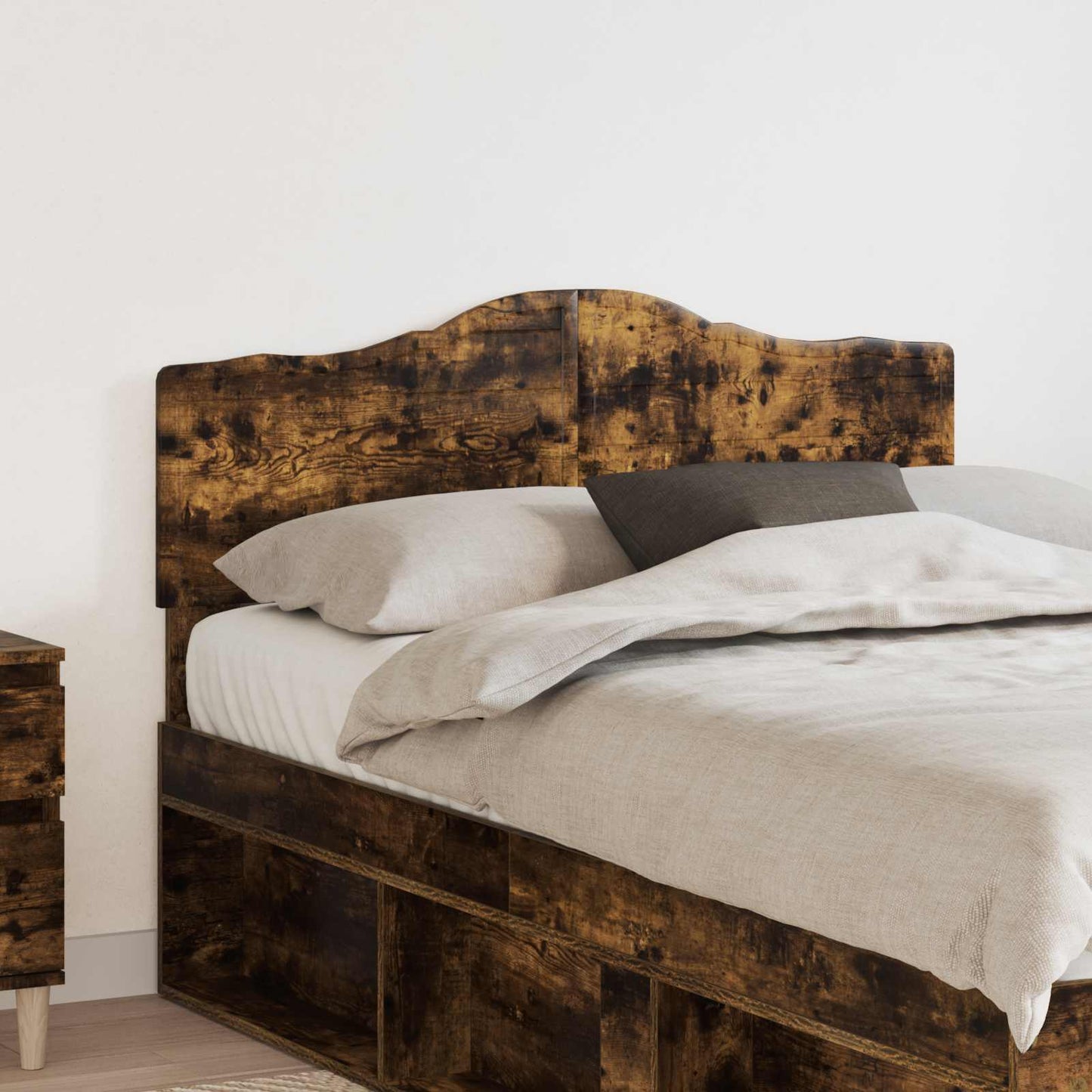 vidaXL Headboard Smoked Oak Engineered wood