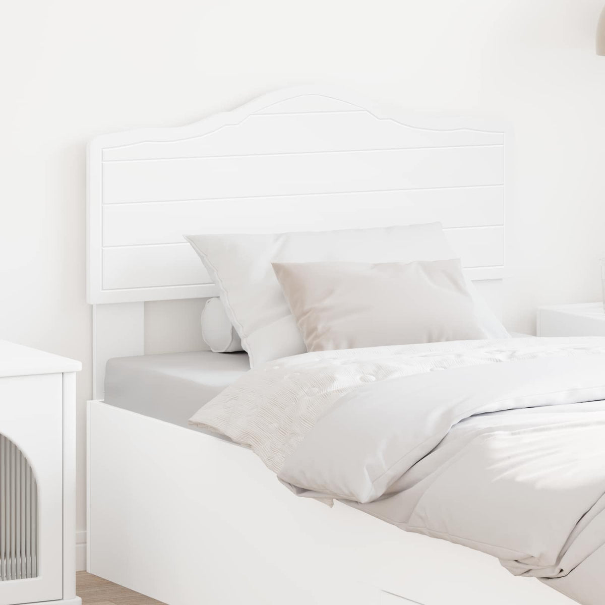 vidaXL Headboard White Engineered wood