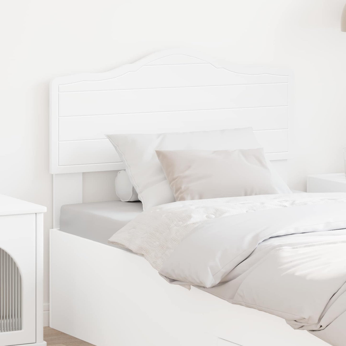 vidaXL Headboard White Engineered wood