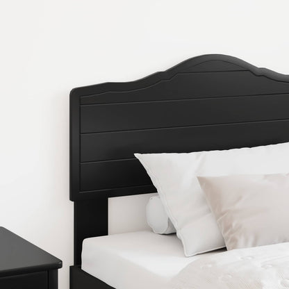 vidaXL Headboard Black Oak Engineered wood