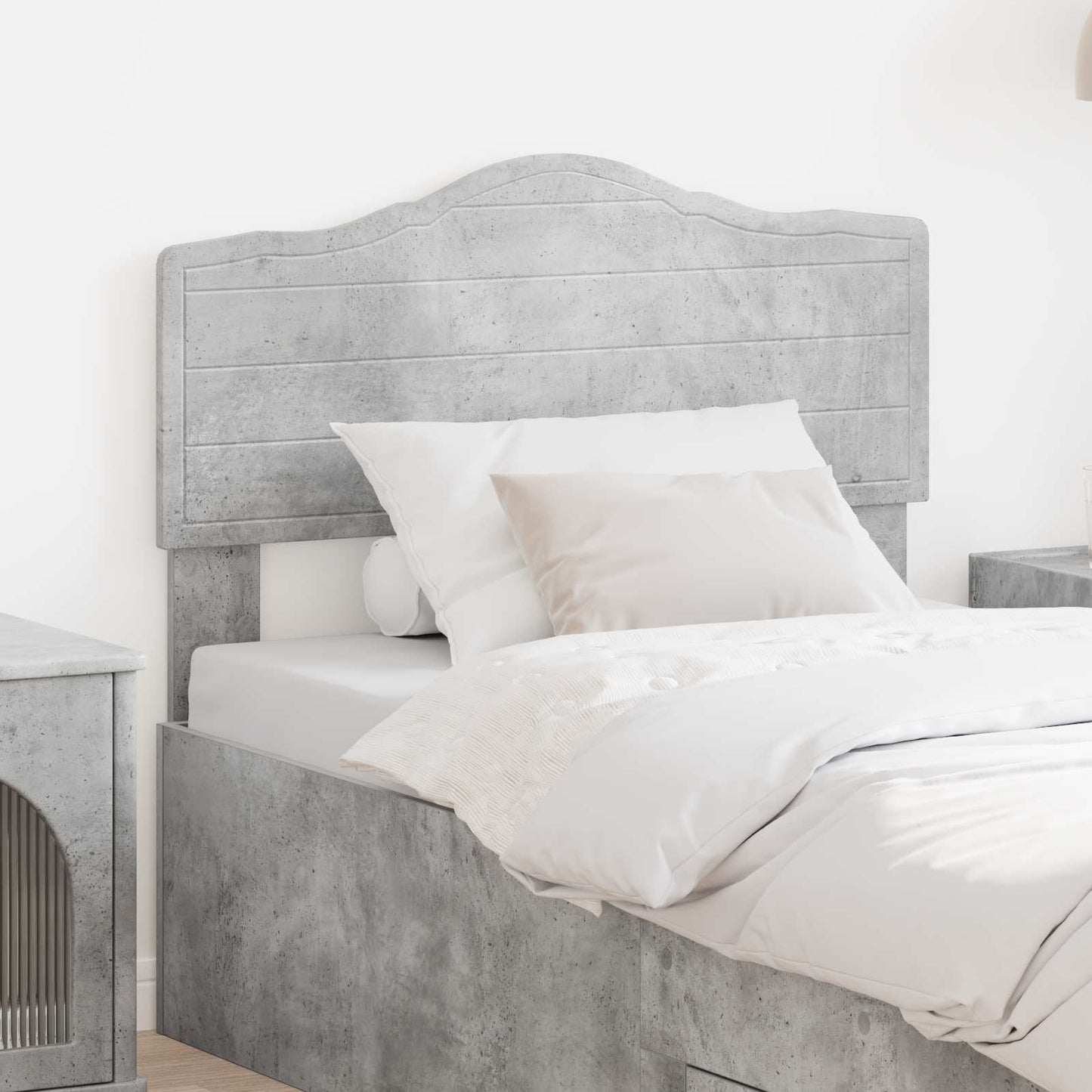 vidaXL Headboard Concrete Grey Engineered wood