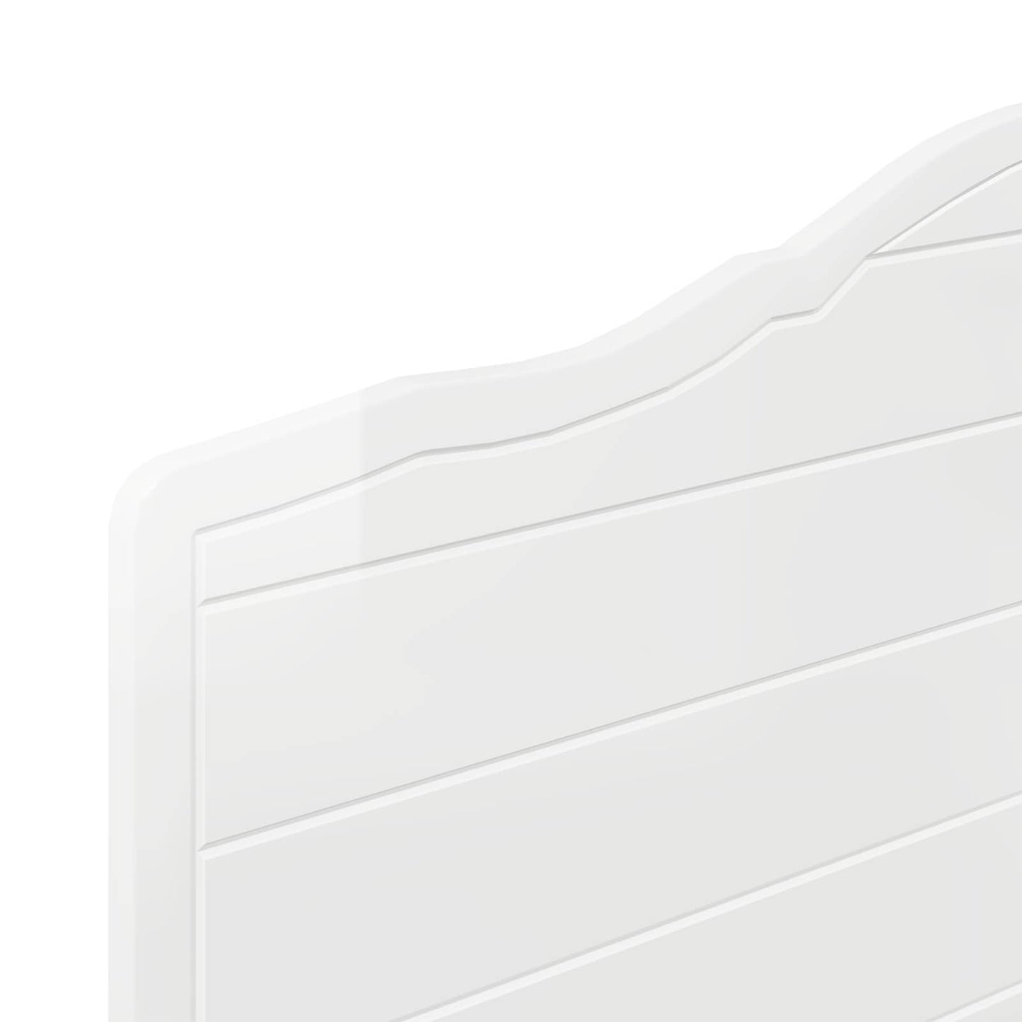 vidaXL Headboard Gloss White Engineered wood
