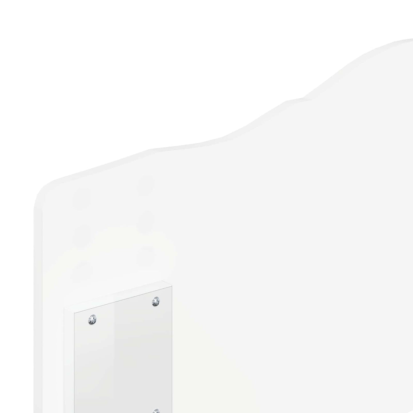 vidaXL Headboard Gloss White Engineered wood