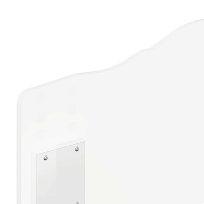vidaXL Headboard Gloss White Engineered wood