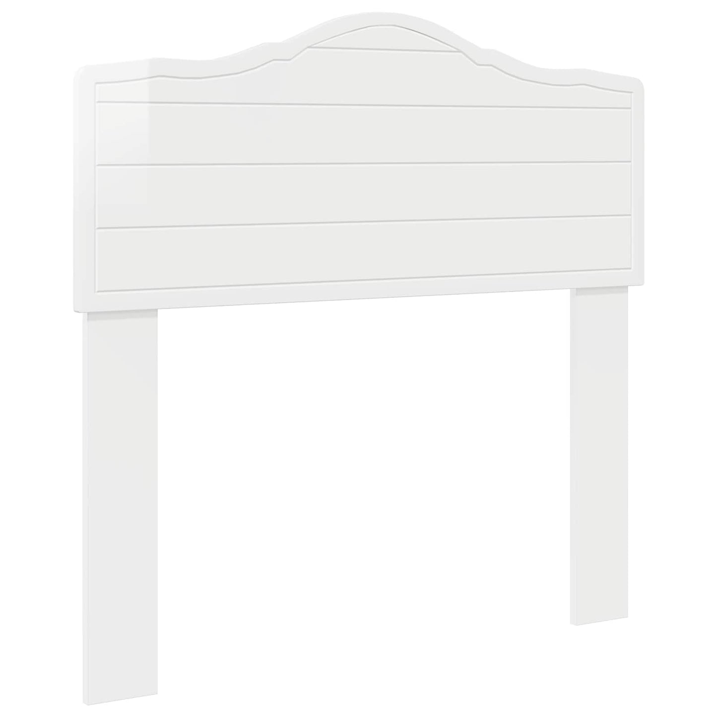 vidaXL Headboard Gloss White Engineered wood