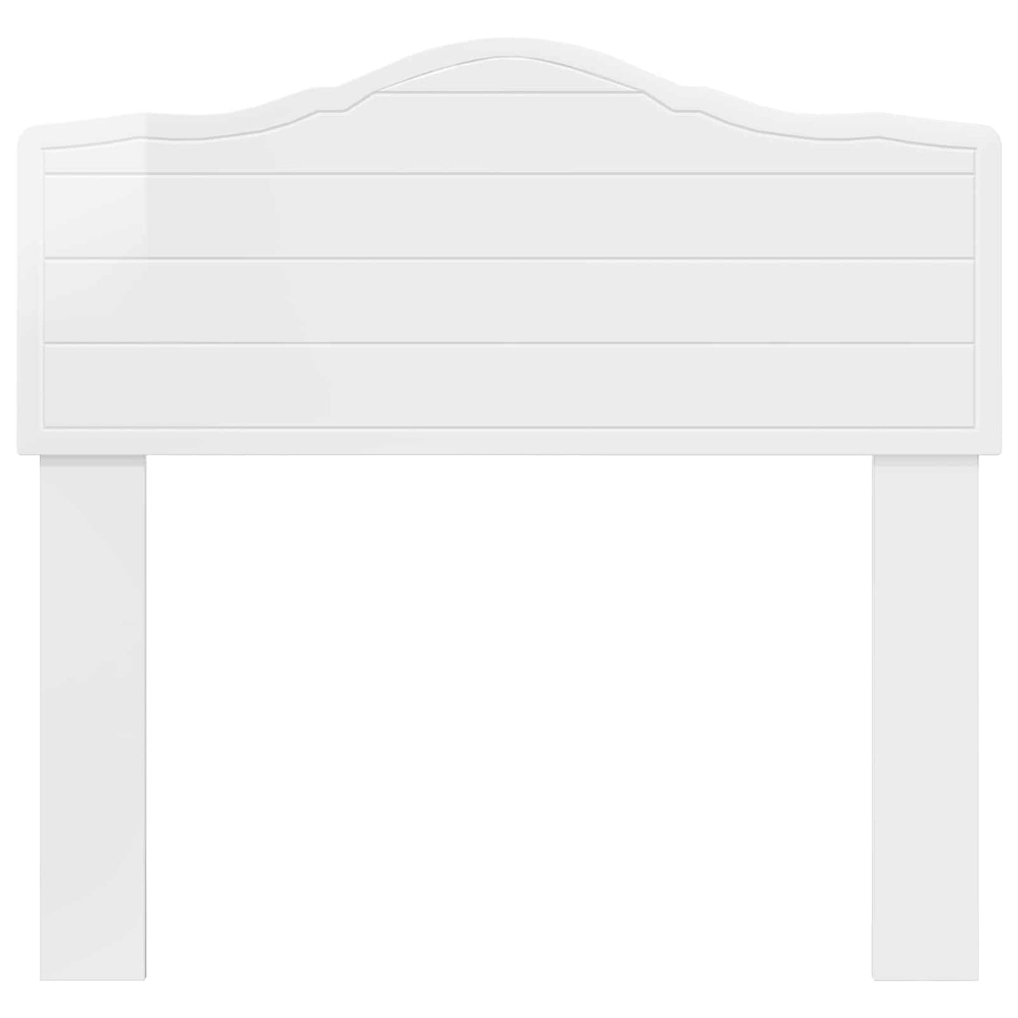 vidaXL Headboard Gloss White Engineered wood