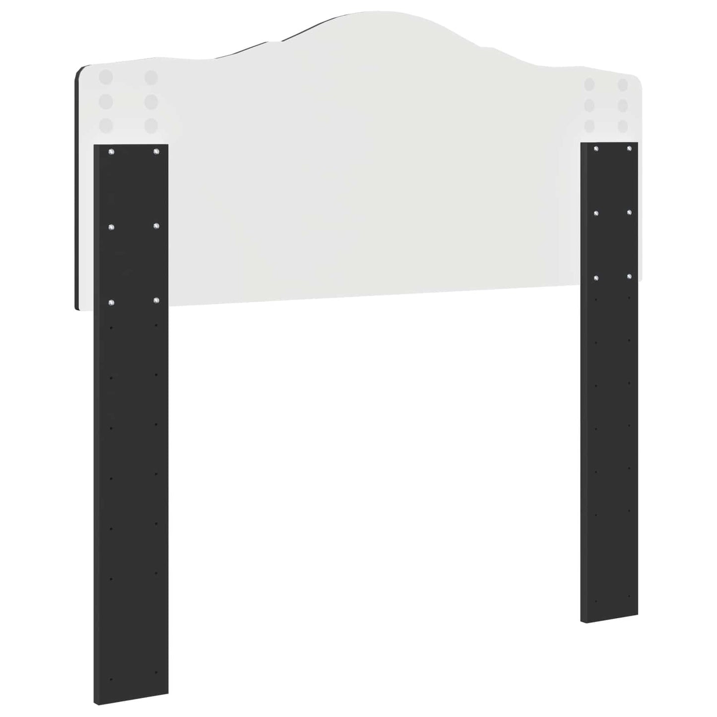 vidaXL Headboard Black Oak Engineered wood