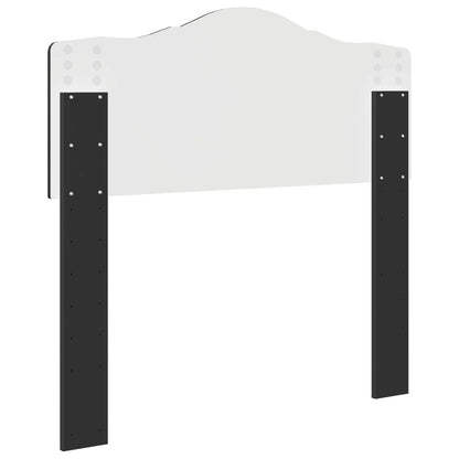 vidaXL Headboard Black Oak Engineered wood