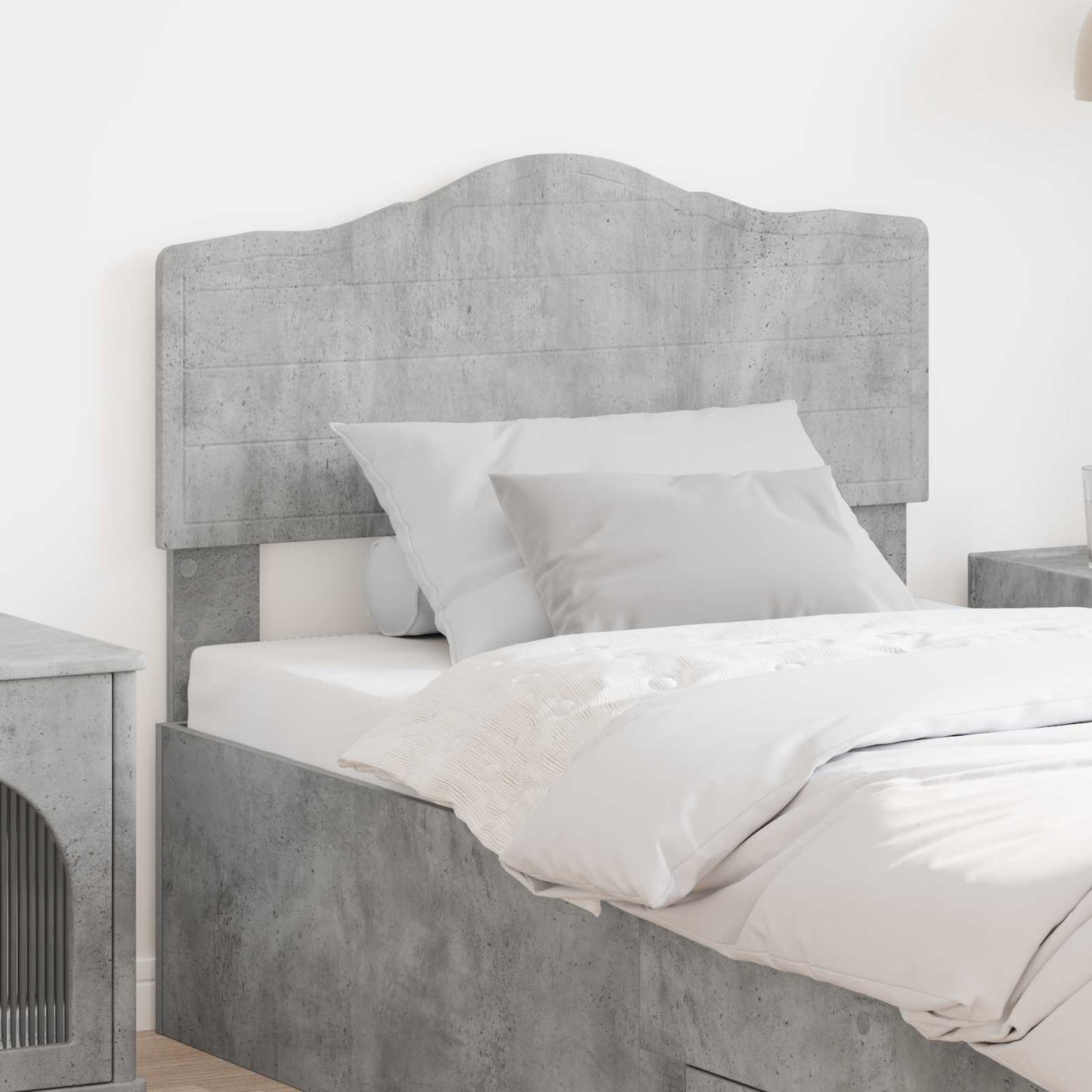 vidaXL Headboard Concrete Grey Engineered wood