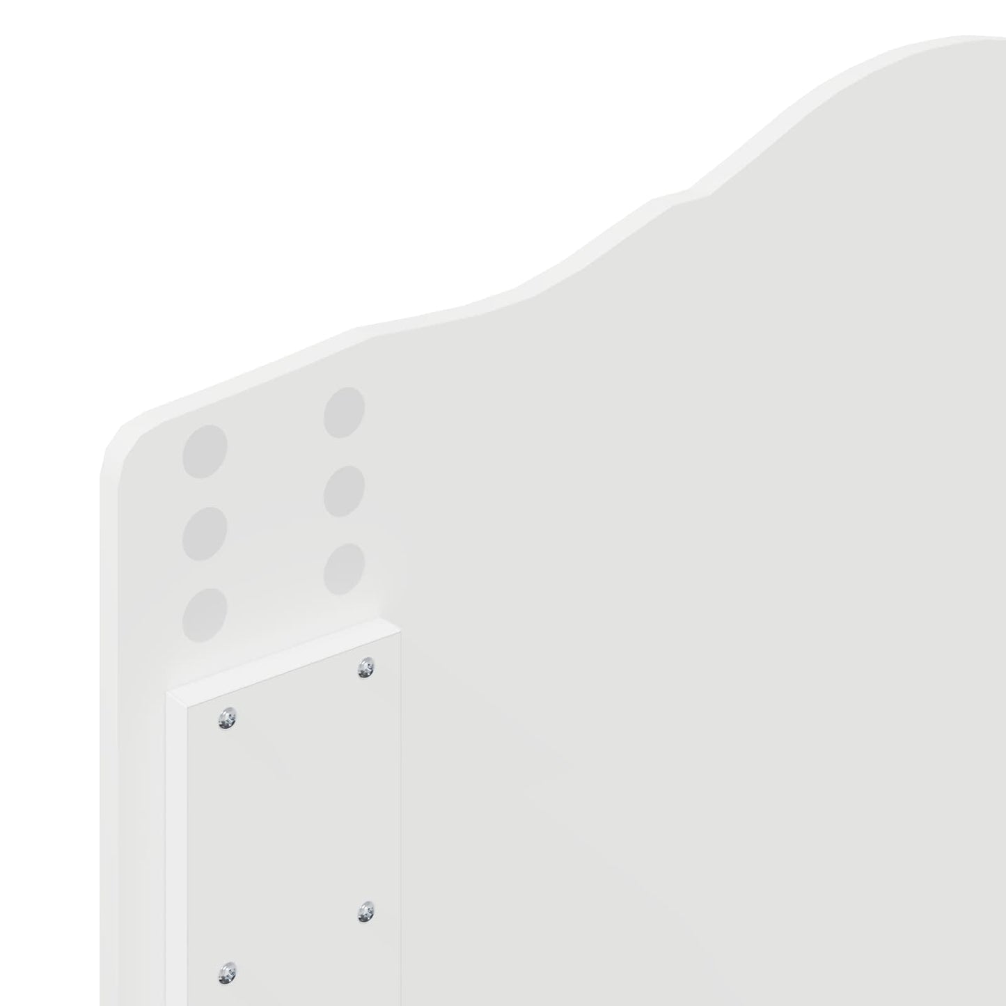 vidaXL Headboard Gloss White Engineered wood