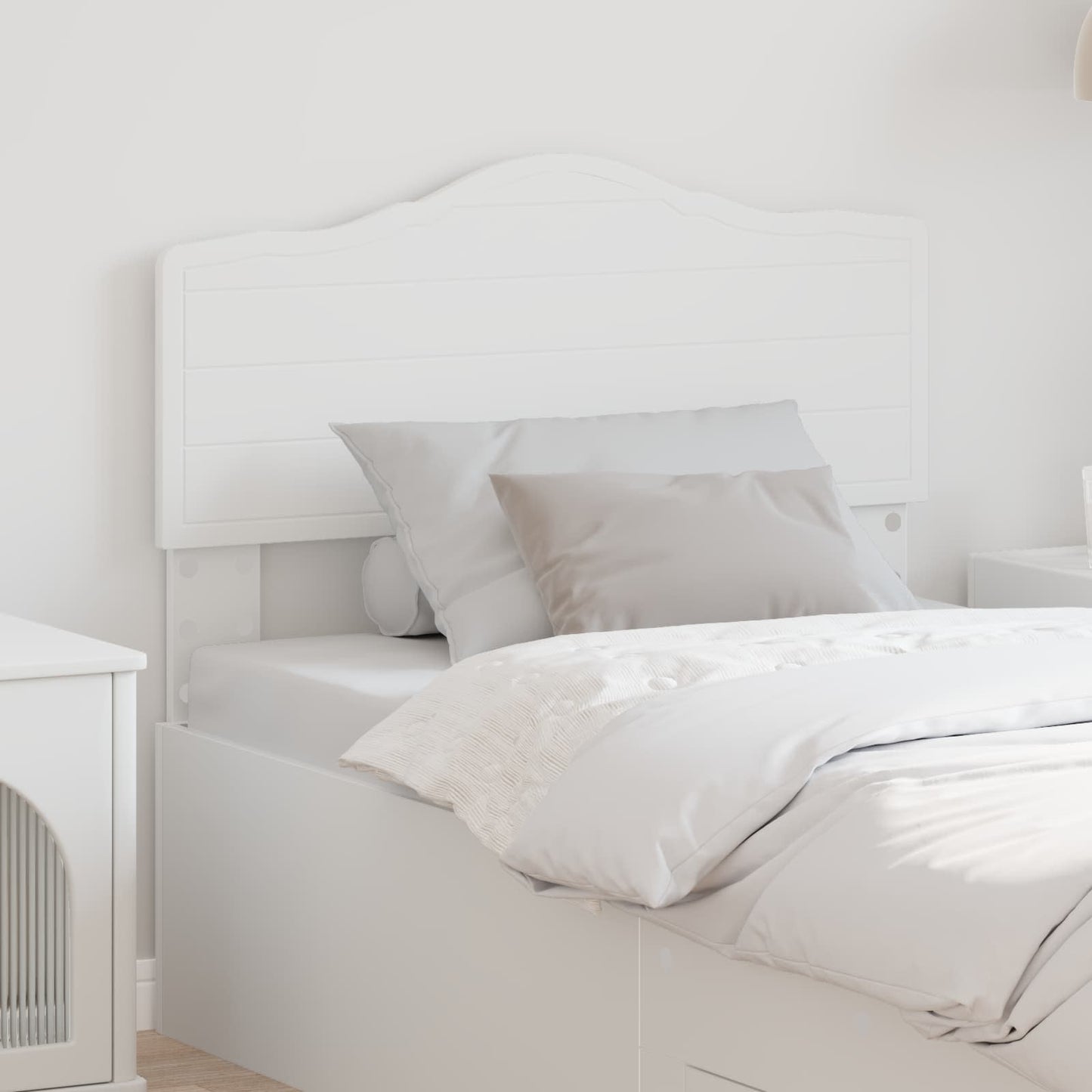 vidaXL Headboard White Engineered wood