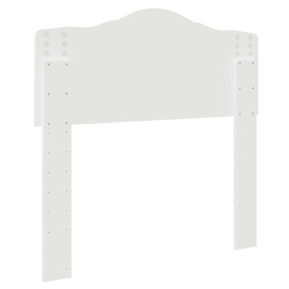vidaXL Headboard Gloss White Engineered wood