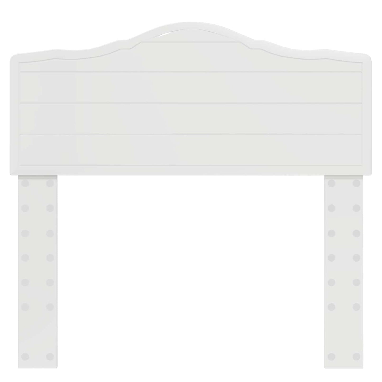 vidaXL Headboard Gloss White Engineered wood