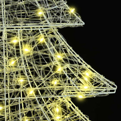 vidaXL Christmas Tree with 100 LEDs Warm white 120 cm Acrylic