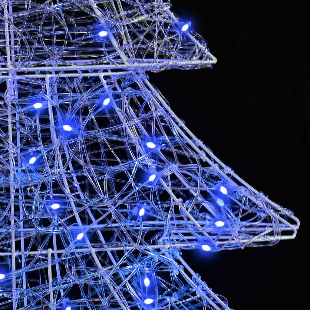 vidaXL Christmas Tree with 100 LEDs Blue 120 cm Acrylic