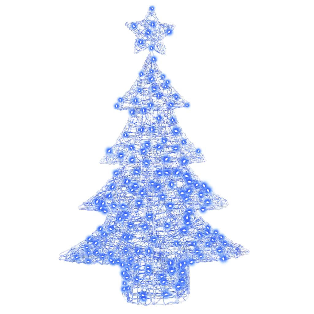 vidaXL Christmas Tree with 100 LEDs Blue 120 cm Acrylic