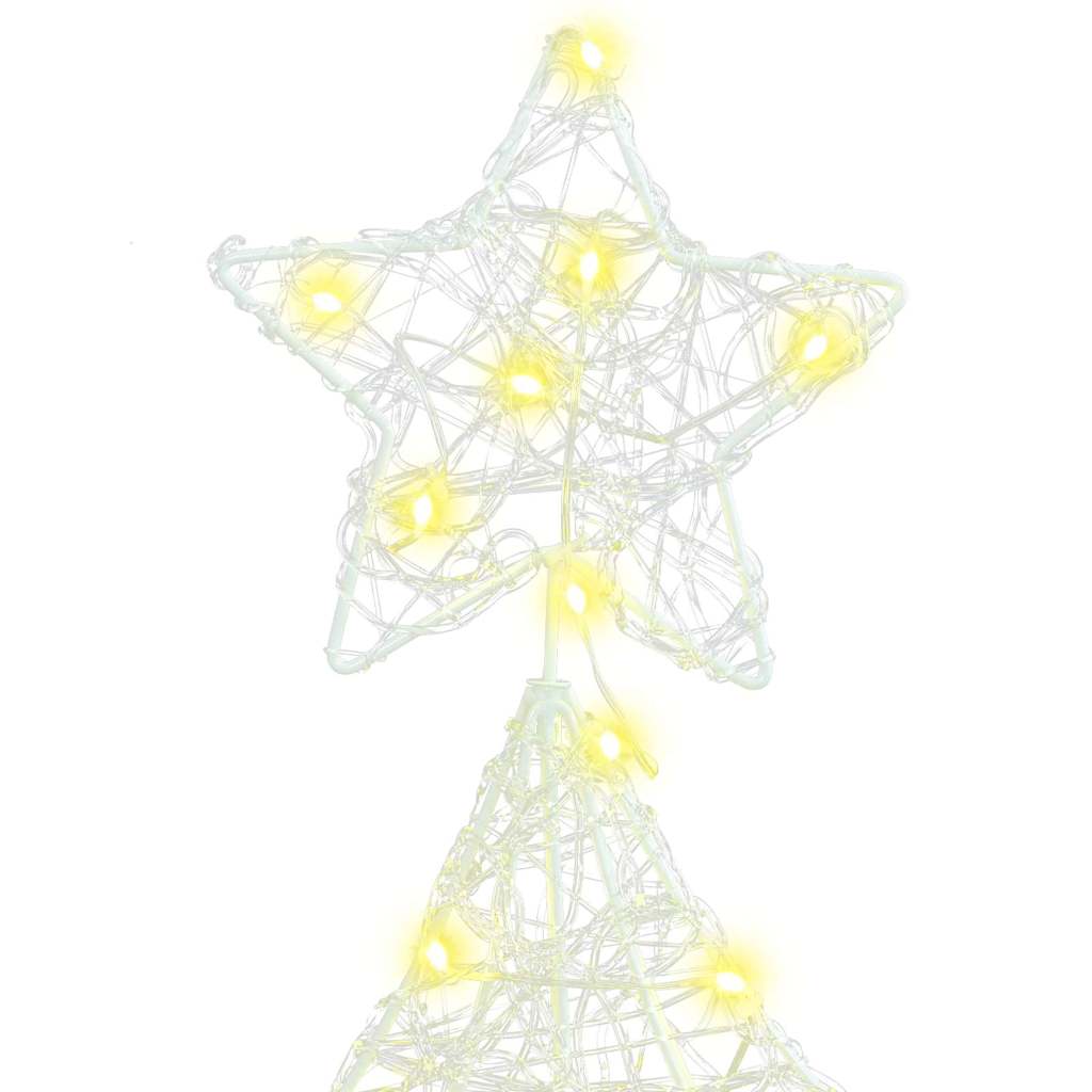 vidaXL Christmas Tree with 160 LEDs Warm white 150 cm Acrylic