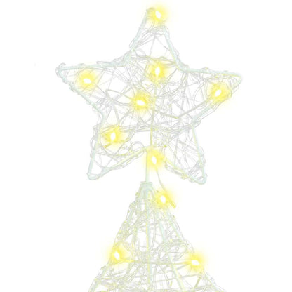 vidaXL Christmas Tree with 160 LEDs Warm white 150 cm Acrylic