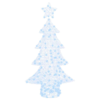 vidaXL Christmas Tree with 160 LEDs Cold white 150 cm Acrylic