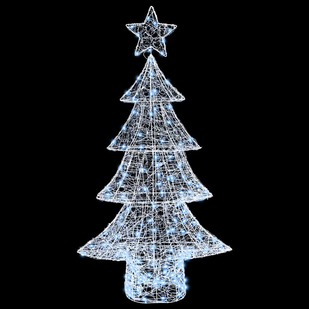 vidaXL Christmas Tree with 160 LEDs Cold white 150 cm Acrylic