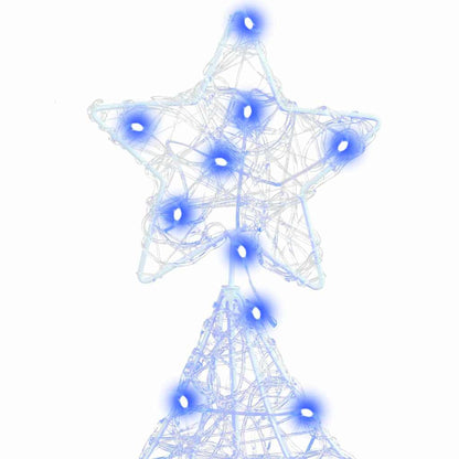vidaXL Christmas Tree with 160 LEDs Blue 150 cm Acrylic