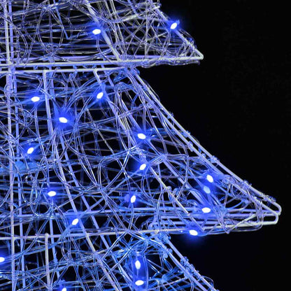 vidaXL Christmas Tree with 160 LEDs Blue 150 cm Acrylic
