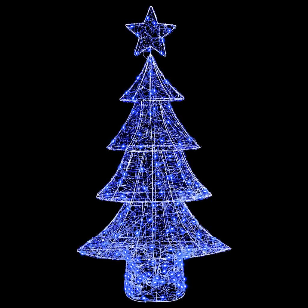 vidaXL Christmas Tree with 160 LEDs Blue 150 cm Acrylic