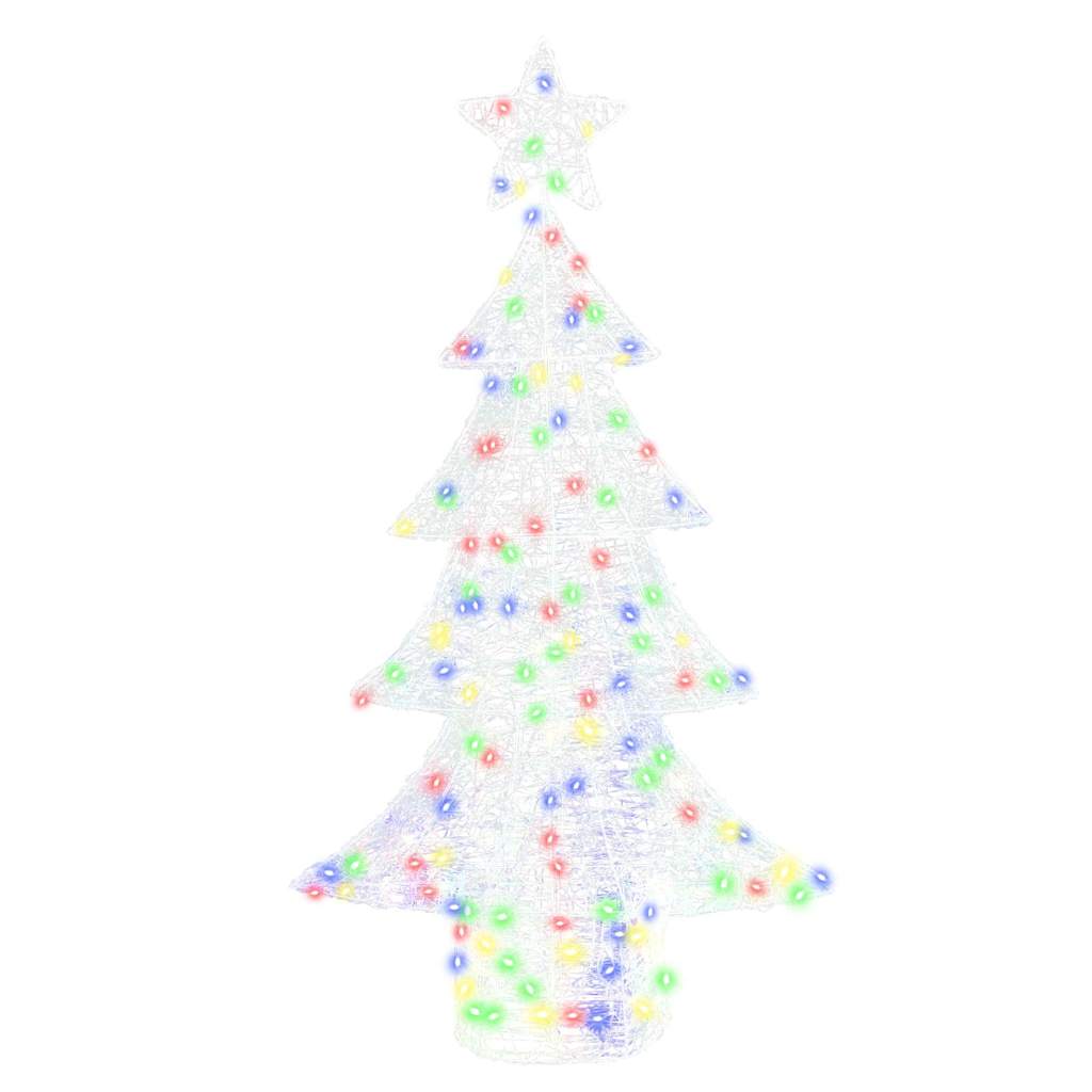 vidaXL Christmas Tree with 160 LEDs Multicolour 150 cm Acrylic