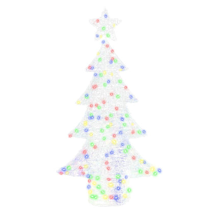 vidaXL Christmas Tree with 160 LEDs Multicolour 150 cm Acrylic