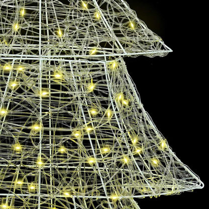 vidaXL Christmas Tree with 240 LEDs Warm white 150 cm Acrylic