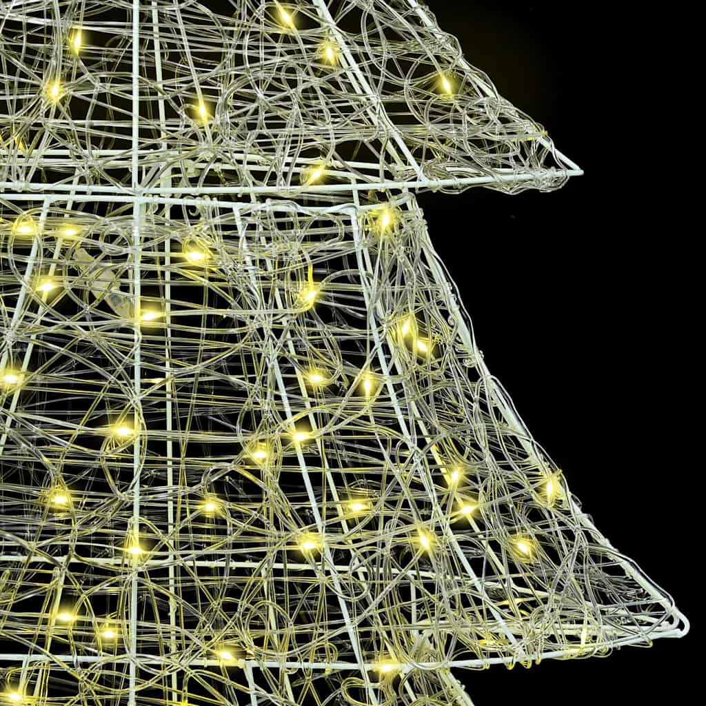 vidaXL Christmas Tree with 240 LEDs Warm white 150 cm Acrylic