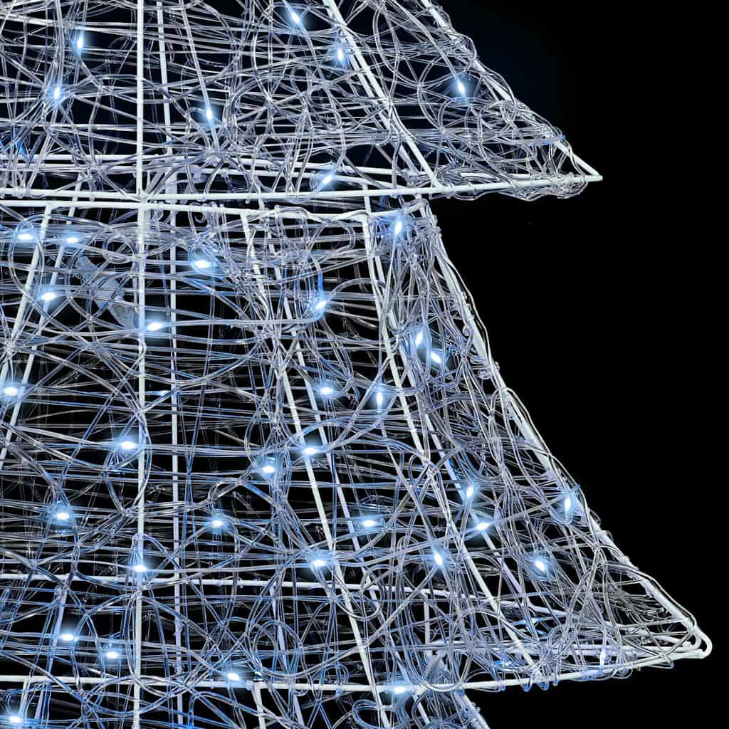 vidaXL Christmas Tree with 240 LEDs Cold white 180 cm Acrylic